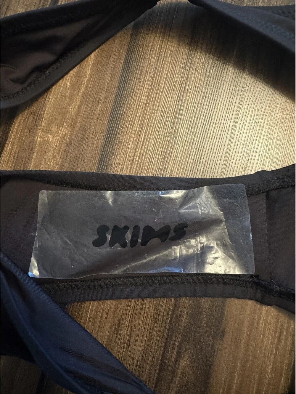 SKIMS Mid Coverage Bikini Bottom Onyx Black Women's Size L NWT